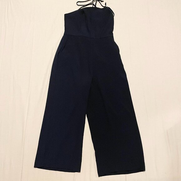 Dynamite Open Back Jumpsuit Wide Leg Cropped Womens Size Small - Picture 1 of 14